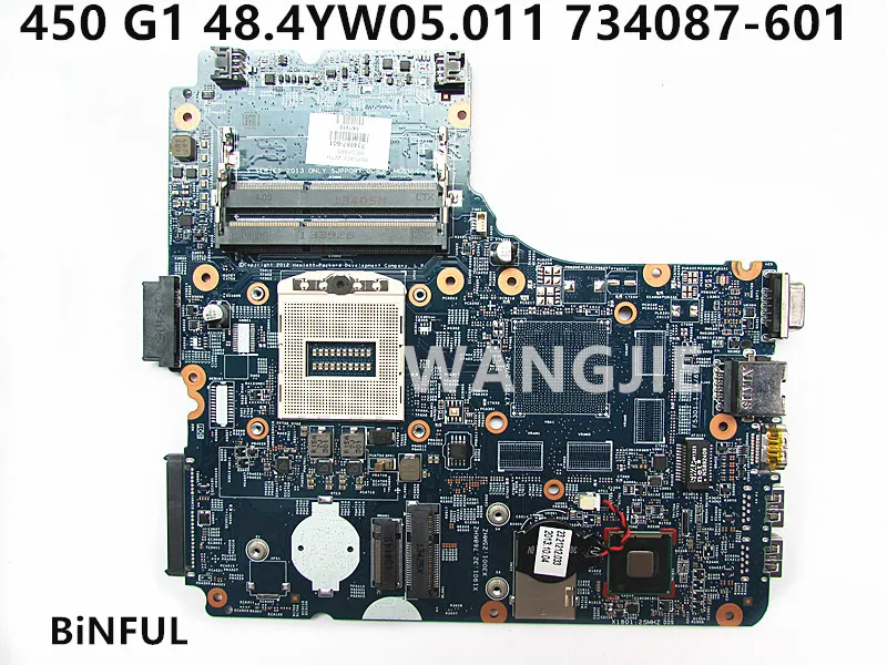 Материнская плата для ноутбука HP Probook 450 G1 48.4YW05.011 734087 601 001 разъем PGA 947 hm86 hd4400 100%