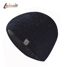 Новая зимняя шапка, мужские вязаные шапочки, теплые шапочки, мешковатые фирменные плотные меховые зимние головные уборы для мужчин и женщин, шерстяные шапочки