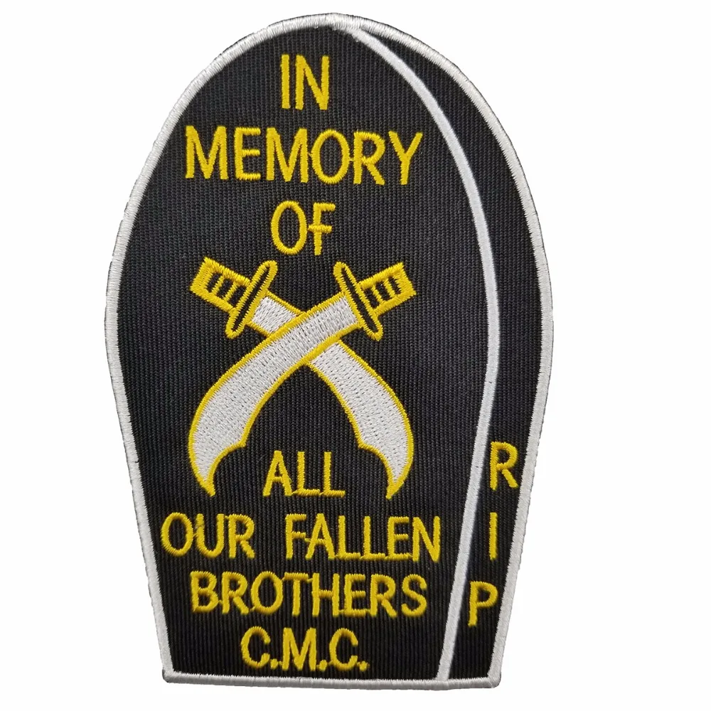 PWA0001 New Arrival COSSACKS TEXAS MC Embroidered Iron-On Sew On Biker Rider Patch Full Back Size Jacket Vest Badge SGT. AT ARMS Rocker Patch (3)