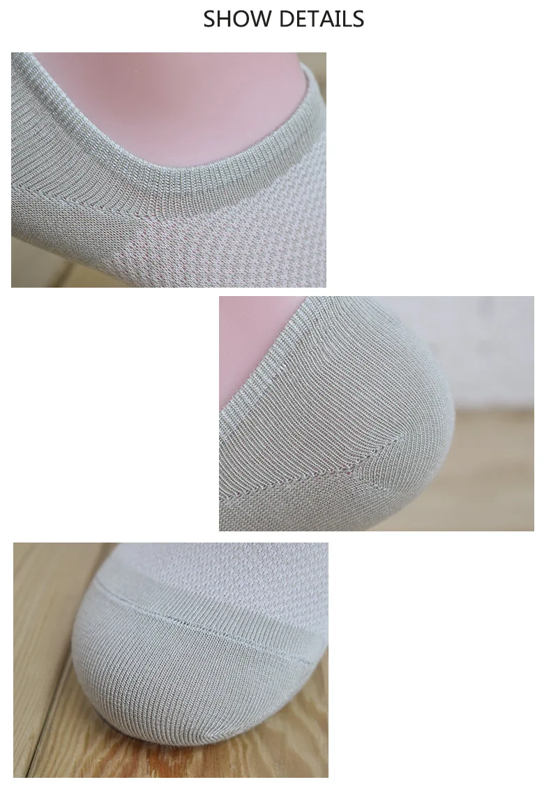5 пар плюс размер мужские носки тапочки хлопок Нескользящие силиконовые незаметные носки-башмачки лето осень мода EU43-47