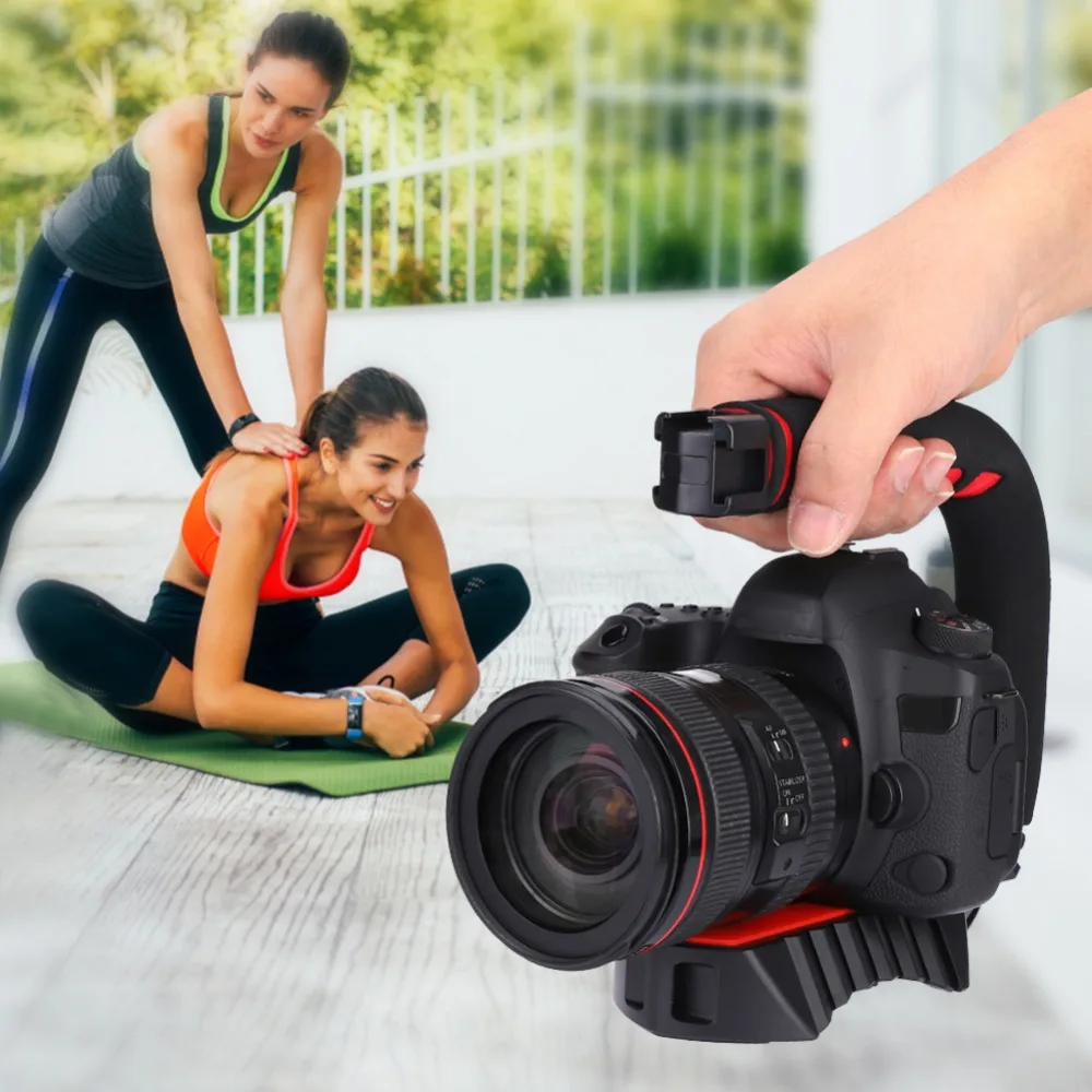 

Ulanzi Triple U-Grip Shoe Mount Video Action Stabilizing Handle Grip for Phone