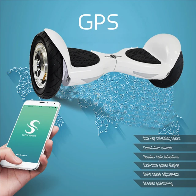 Cheap Phone APP 2 wheel scooter new 10inch hoverboard with GPS self balancing scooter Phone control hover board electric oxboard