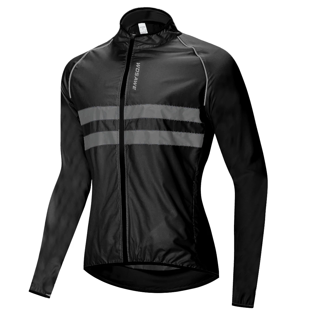 WOSAWE High Visibility Jacket Water Resistance Cycling Running Waistcoat Night Riding Safety Warning Vest MTB Cycling Clothes