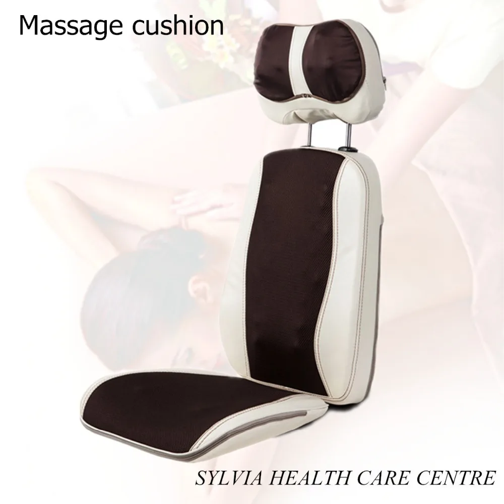 2017 Hot open back massage chair cushion heating pad massage device shaistu neck pillow