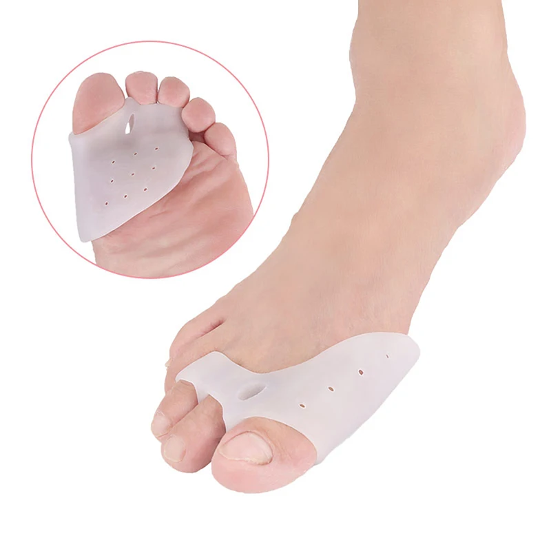 1Pair Silicone Bunion Toe Corrector Orthotics Straightener Separator Pain Relief Corrector Hallux Valgus Toe Brace&Support