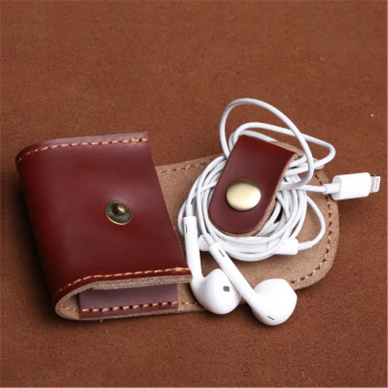Multifunction Grocery Storage Box Charging Case Headphones Bag Zipper Portable Lock Leather Travel Bags | Дом и сад