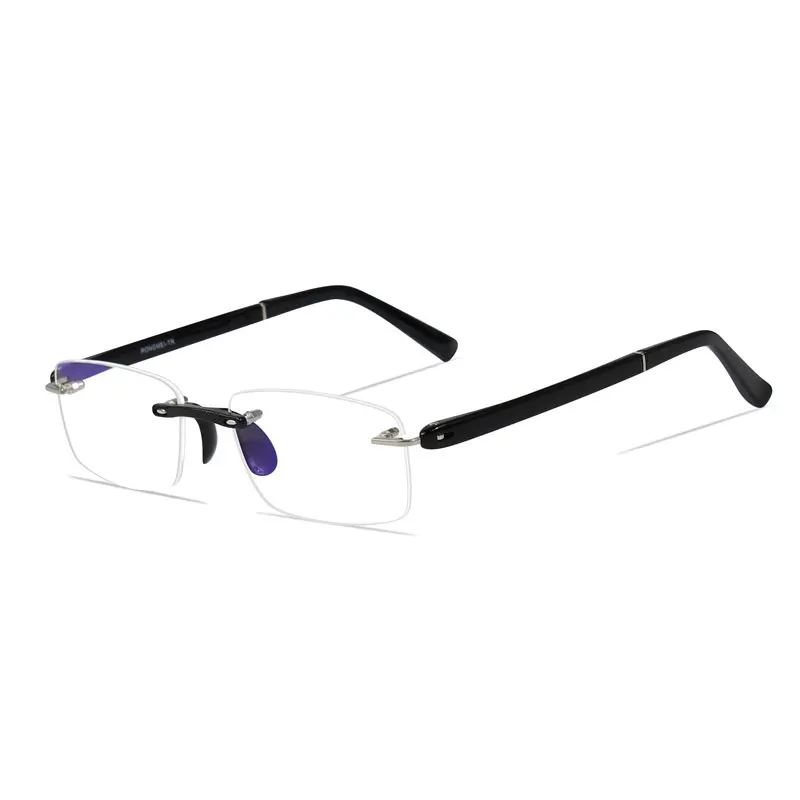 Cena Okulary do czytania z etui + 1.00 + 1.50 + 2.00 + 2.50 + 3.00 + 3.50 + 4.00 TR90 Oculos de Leitura Rimless Men antyrefleksyjne