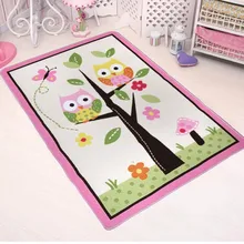 Милая Розовая дорожка для гостиной детские игровые коврики плед для ползания Развивающие коврики с животными для детей коврик для девочек