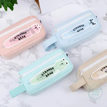 

1pcs 52096 Sumai Stationery Wholesale SMF-1333 Weird Bear Big Bag Stationery Bag