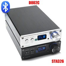 FX-Audio D802C Wireless Bluetooth Version Input USB/AUX/Optical/Coaxial Pure Digital Audio Amplifier 24Bit/192KHz 80W+80W OLED