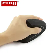 CHYI беспроводная Вертикальная мышка эргономичная оптическая левая компьютерная игровая мышь 800-1200-1600DPI 5D СВЕТОДИОДНЫЙ Свет Мыши для ПК ноутбука