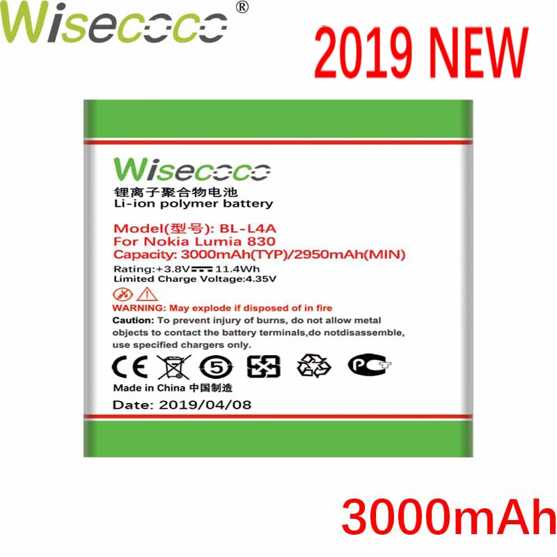 WISECOCO BL-T5A BL-L4A BV-L4A BL-5H BV-T5C Батарея для Nokia microsoft Lumia 550 730 735 738 Супермен RM1038 RM1040