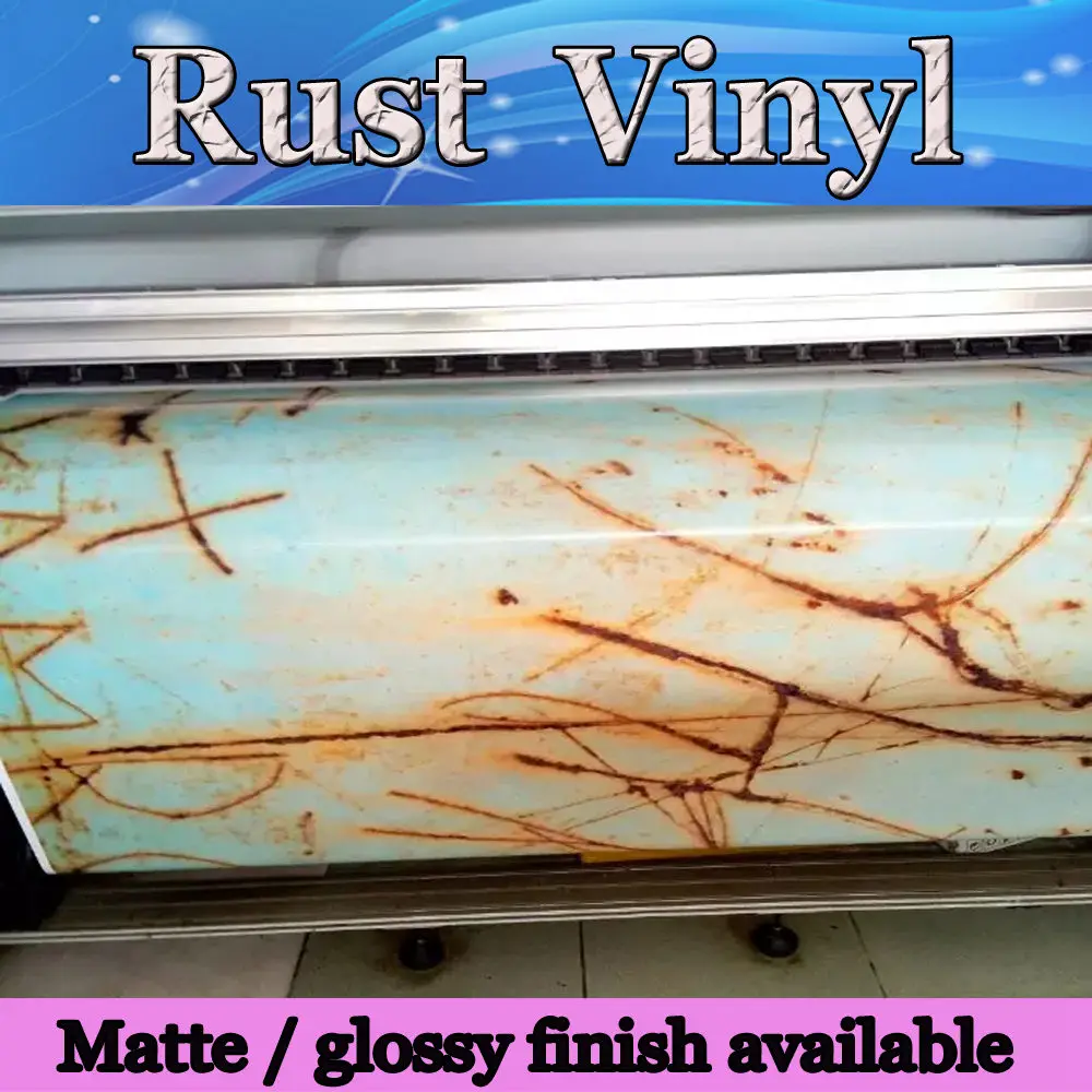 

Hot ! Rust Vinyl Car wrapping foil with air bubble Free for Vehicle & Boat Decocation Graphics rust foil 1.52x30m/Roll 5x98ft