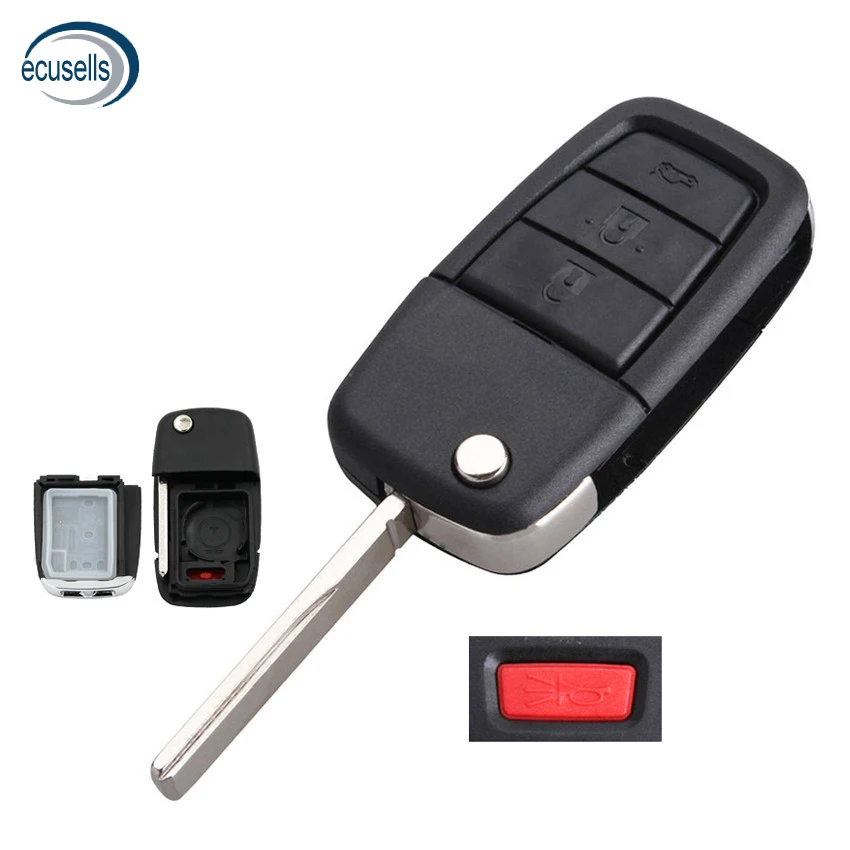 

4 Buttons Remote Flip Key Shell Case Fob with 3 Button +1 Panic for VE HOLDEN Commodore PONTIAC G8