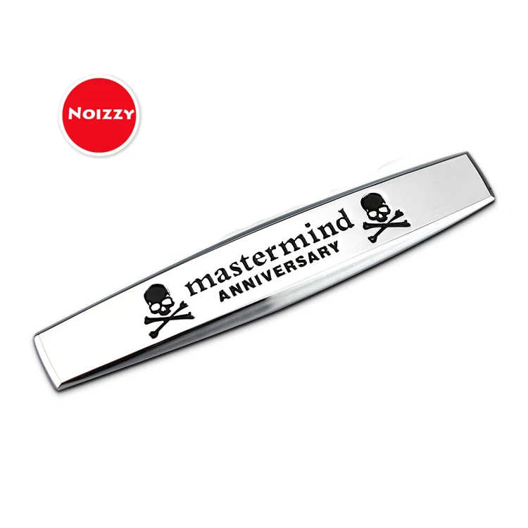 

Noizzy Mastermind Skull Japan Ho Car Auto Badge Fender Sticker Emblem 100% 3D Metal Chrome Automobile Tuning Car-Styling