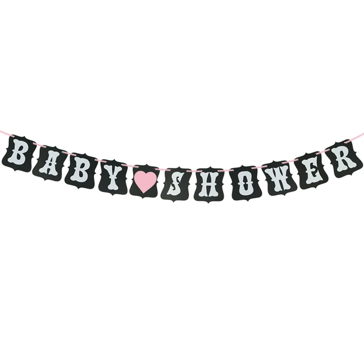 Doriwoo Baby Shower 16 дюймов Oh Baby фольгированные шары это мальчик или девочка пол раскрывают розовые и золотые воздушные шары Babyshower принадлежности для детской вечеринки - Цвет: Baby Shower Banner 1