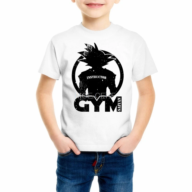 Футболки Vegeta аниме Гоку для сына, для мальчиков, девочек, детей, Camiseta Harajuku, футболка с принтом Dragon Ball топы, Z17-6