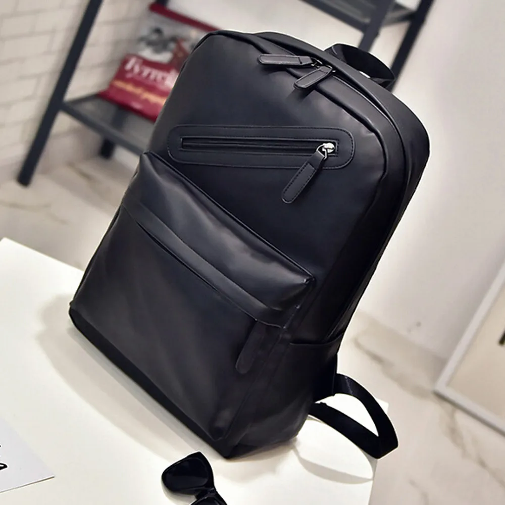 Aelicy, высококачественный мужской рюкзак из искусственной кожи, мужской рюкзак для 15,6 дюймов, рюкзак для ноутбука, повседневный Большой Вместительный мужской рюкзак