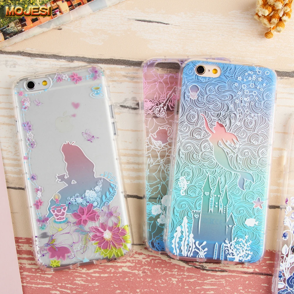 

For IPhone X XS MAX XR Case Alice Painting Soft Silicon Back Cover Case for iPhone 6 7 8 7Plus 5.5inch 3D Relief Case Hang Rope