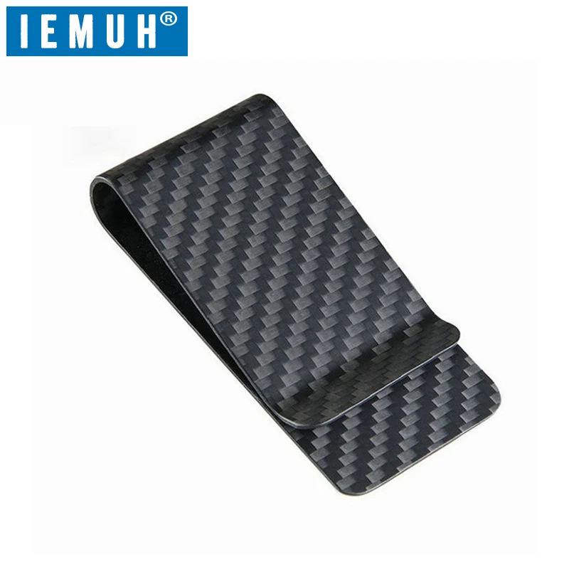 IEMUH Money Clips Wallet Purse Money Clipper Pocket Credit Card Cash Holder Carbon Fiber Money Clip