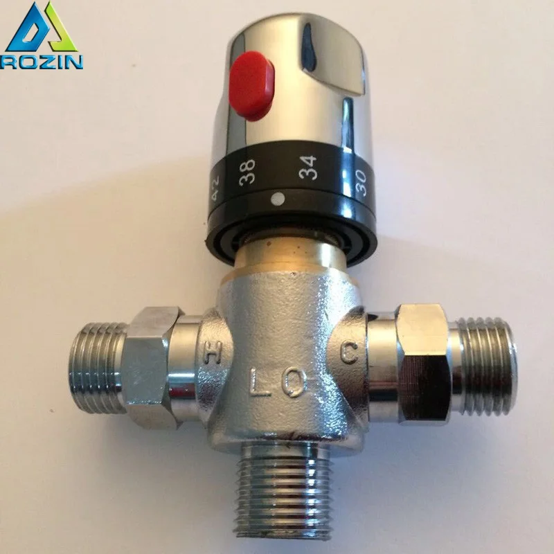 

Thermostatic Shower Mixer Valve Shower Faucet Control Valve Bathroom Hot Cold Thermostatic Valve Faucet Accessory