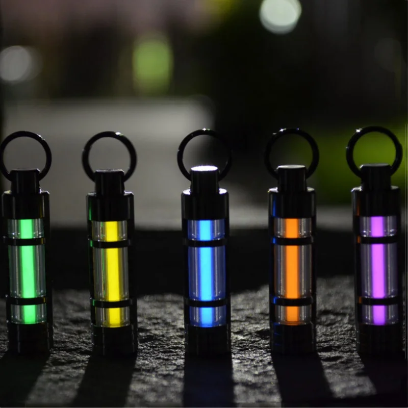 

Automatic lamp titanium alloy xenon lamp outdoor camping safety and survival key ring lifesaving emergency light