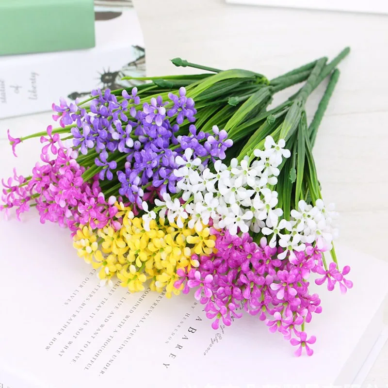 

Milan Lilac Flower Fake Plants For Wedding Decoration Artificial Wildflower Home Decoration Wreath Corsage Flores