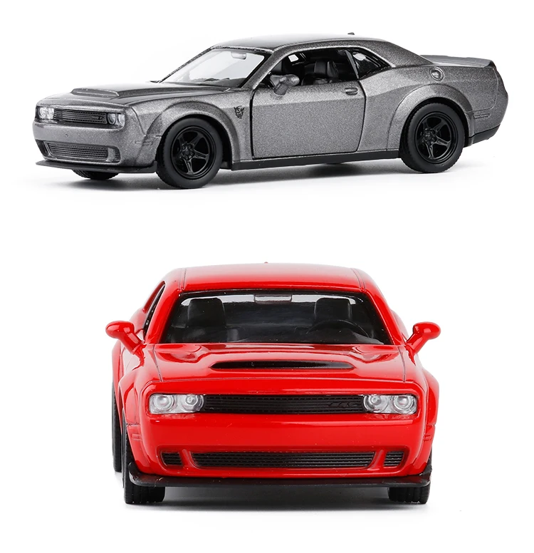 RMZ City 1/36 масштаб Dodge Challenger SRT Демон Игрушка литая под давлением модель с оттягивающимся автомобилем для детей подарочная Коллекция