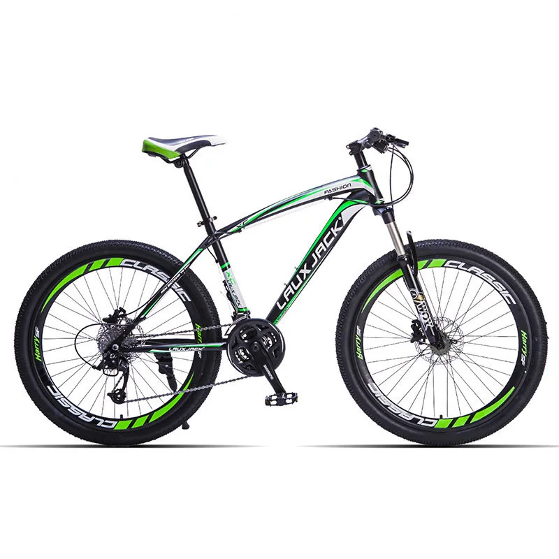 Best Lauxjack Mountain Bike Steel Frame 24 Speed Shimano 26 "wheel Mtb 3