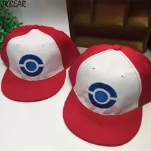 Adorable Pokemon Go Ash Ketchum Hats for Kids Cute Satoshi Adjustbale Caps for Youth Boys and Girls Lovely Toddler Snapbacks