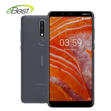 Смартфон NOKIA 3,1 Plus, 6,0 дюйма, HD+ Helio P22, четыре ядра, 3 ГБ+ 32 ГБ, два слота для sim-карты, 3500 мАч, Android 8,1, 4G, мобильный телефон