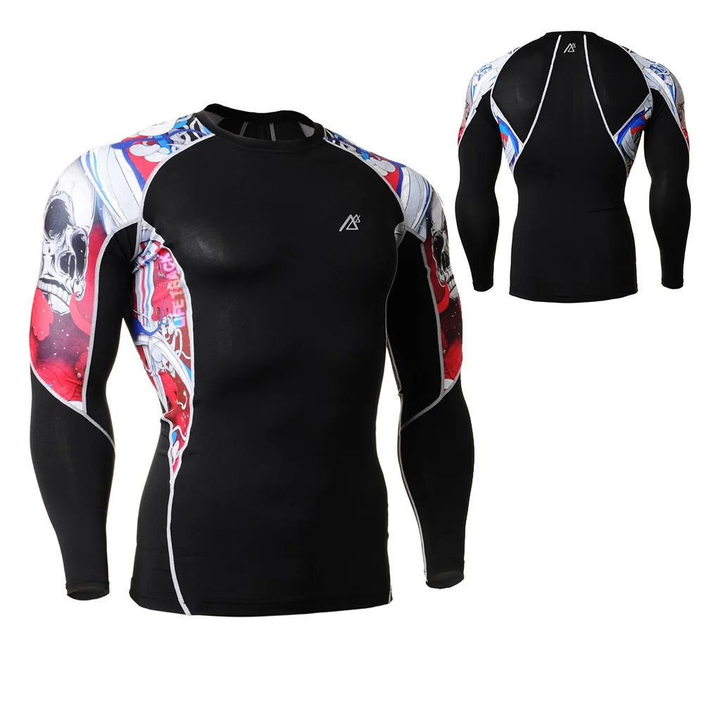 

Men`s Long Sleeve Fitness Bodybuilding Compression Shirts Quick Dry Ultralight MMA Yoga Workout Running Tops ights