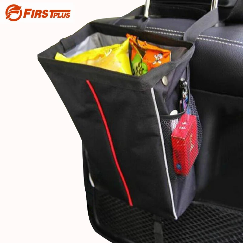 

Leakproof Car Back Seat Litter Bag Trash Organizer Pockets For Kids Snacks Umbrella Drink Car Travel Accessories