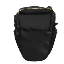 Высококачественная модная треугольная водонепроницаемая сумка для камеры черная нейлоновая застежка-молния на одно плечо для Canon SLR камера сумка для хранения