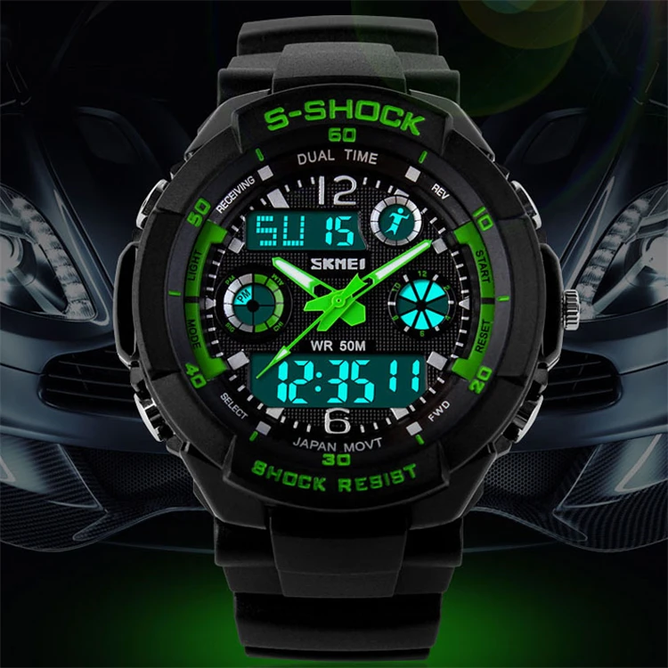  2016 Men Quartz Digital Watch Men Sports Watches Relogio Masculino SKMEI S Shock Relojes LED Military Waterproof Wristwatches 