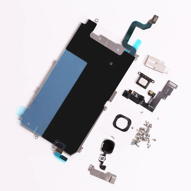 

LCD Spare Parts for iPhone 6 6G with Home Button+Ear Speaker+Front Camera+Flex Full Set