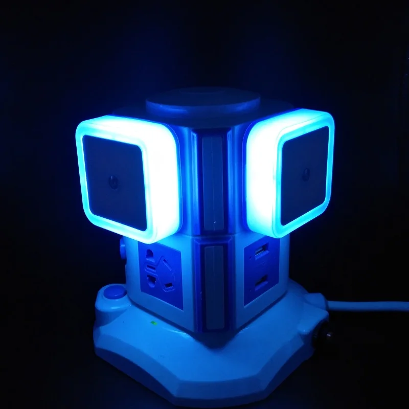 2Pcs ReBlue Night Light wireless wall lamp luminaria Lava Lamp Light Sensor control Kids Night Lights  AC 100-240V baby room3