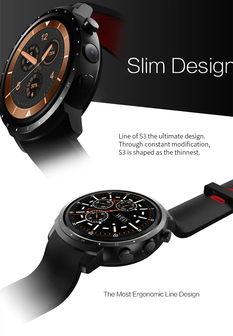

1.39 inch Screen IP65 Waterproof S3 OEM iOS & Android Watch Private Mould Smart Watch