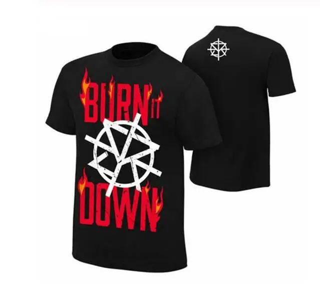 2019 جديد تيشيرت صيفي الرجال المصارعة الحدث ريال Aj نمط رولنز حرق عليه الرجال تيشيرت بأكمام قصيرة أوروبا حجم XXS-XL 2019 جديد تيشيرت صيفي الرجال المصارعة الحدث ريال Aj نمط رولنز حرق عليه الرجال تيشيرت بأكمام قصيرة أوروبا حجم XXS-XL