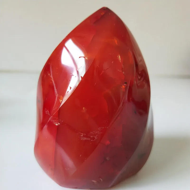 Натуральный красный агат Кристалл пламя мини камень минеральный образец пламя украшение дома Целебный Камень