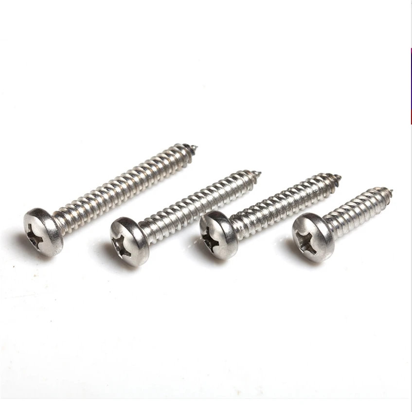 

304 M6.3cross head self-tapping Phillip round screw GB845