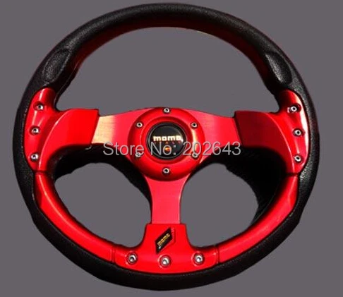 

GV-SW293 steering wheel for racing, 13'' yellow /red ,pvc+pu , aluminum bracket,support whlesale and retailer