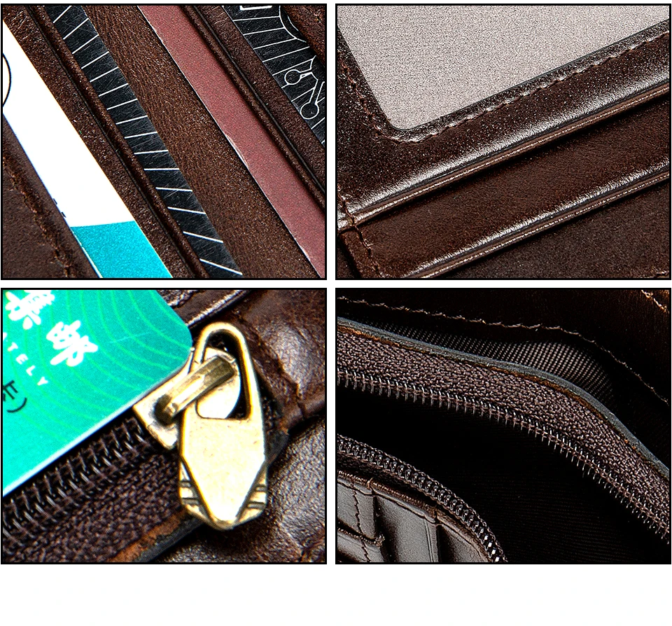 Small Women's Wallet Male Wallets for Credit Card Leather Genuine Purse for Men Card Holder Short Clutch Money Bags 12