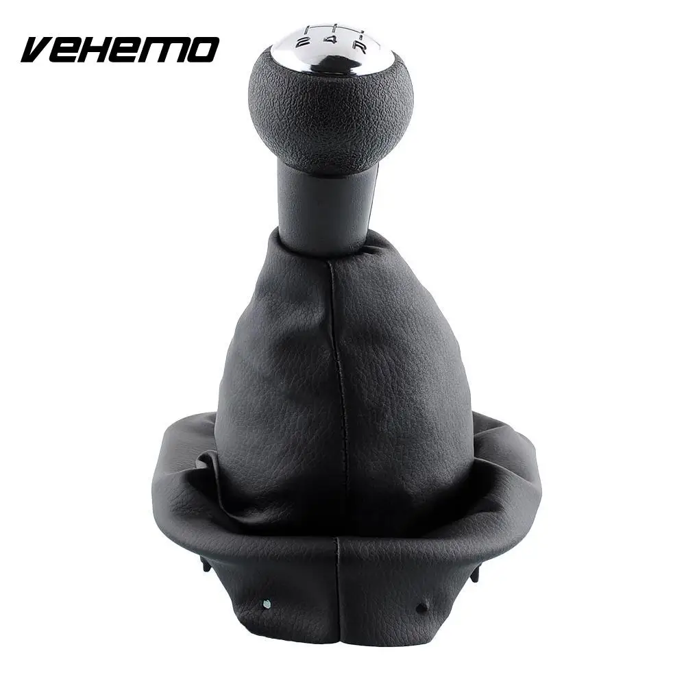 New Car 5 Speed Leather PU Gear Shift Knob Boot For Peugeot 407 Repair