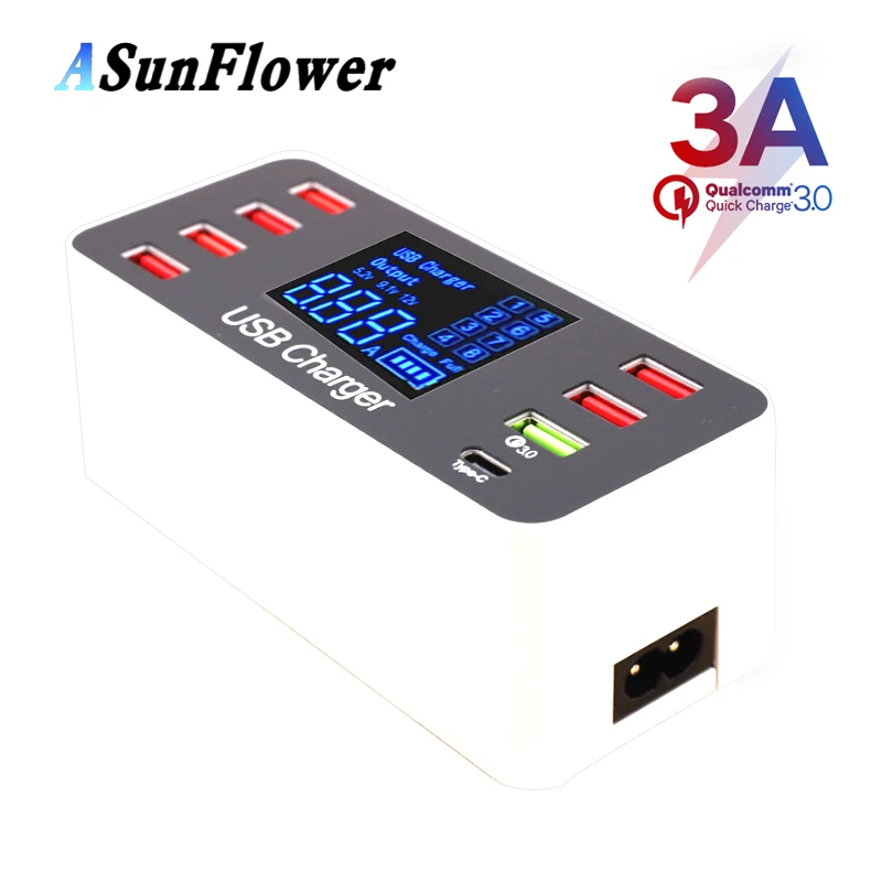 USB 3.0 شاحن نوع C QC 3.0 سريع محول الشحن المحمولة شاحن سامسونج غالاكسي S10 زائد اللوحي العالمي السريع تهمة USB 3.0 شاحن نوع C QC 3.0 سريع محول الشحن المحمولة شاحن سامسونج غالاكسي S10 زائد اللوحي العالمي السريع تهمة
