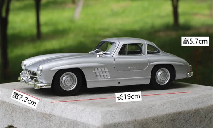 Реалистичный изысканный 1/24 классический benz 300 SL литья под давлением из металлического сплава Модель автомобиля коллекционная игрушка подарок