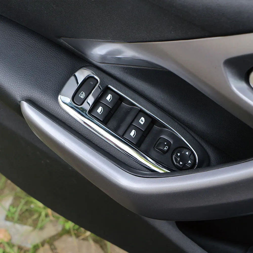 Color My Life ABS Chrome Car Door Windows Lifter Button Circle Cover Trim Sticker for Peugeot 2008 2014 2015 2016 2017 Parts Color My Life ABS Chrome Car Door Windows Lifter Button Circle Cover Trim Sticker for Peugeot 2008 2014 2015 2016 2017 Parts