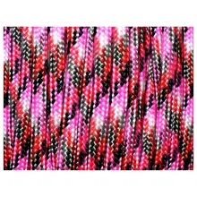 550 Паракорд 7 внутренних нитей мил спец Тип III бушкрафт веревка для выживания, 100 футов красный камуфляж(#61