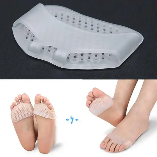 Pair of forefoot pads 1 pair bunions treatment corrector silicone forefoot pad big toe separator sleeve