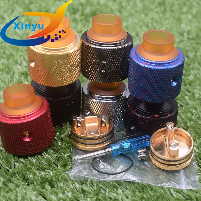 

1:1 shot rda Vaporizer Rebuildable Tank 30mm brass Atomizer fit slam piece MOD full out mod vape